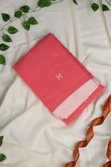 PINK JAMDANI COTTON SAREE