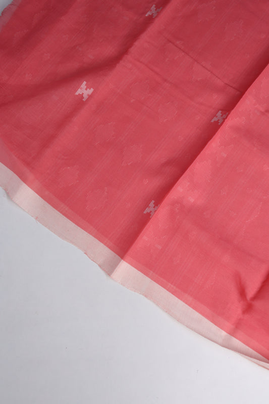 PINK JAMDANI COTTON SAREE