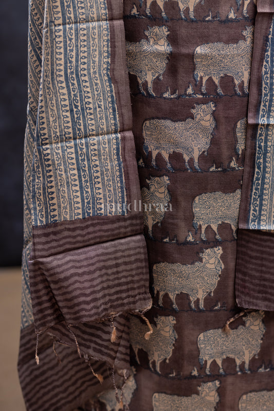 CEDAR PICHWAI TUSSAR SILK SUIT