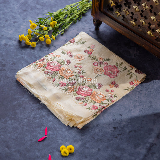 IVORY PARSI TUSSAR SUIT SET