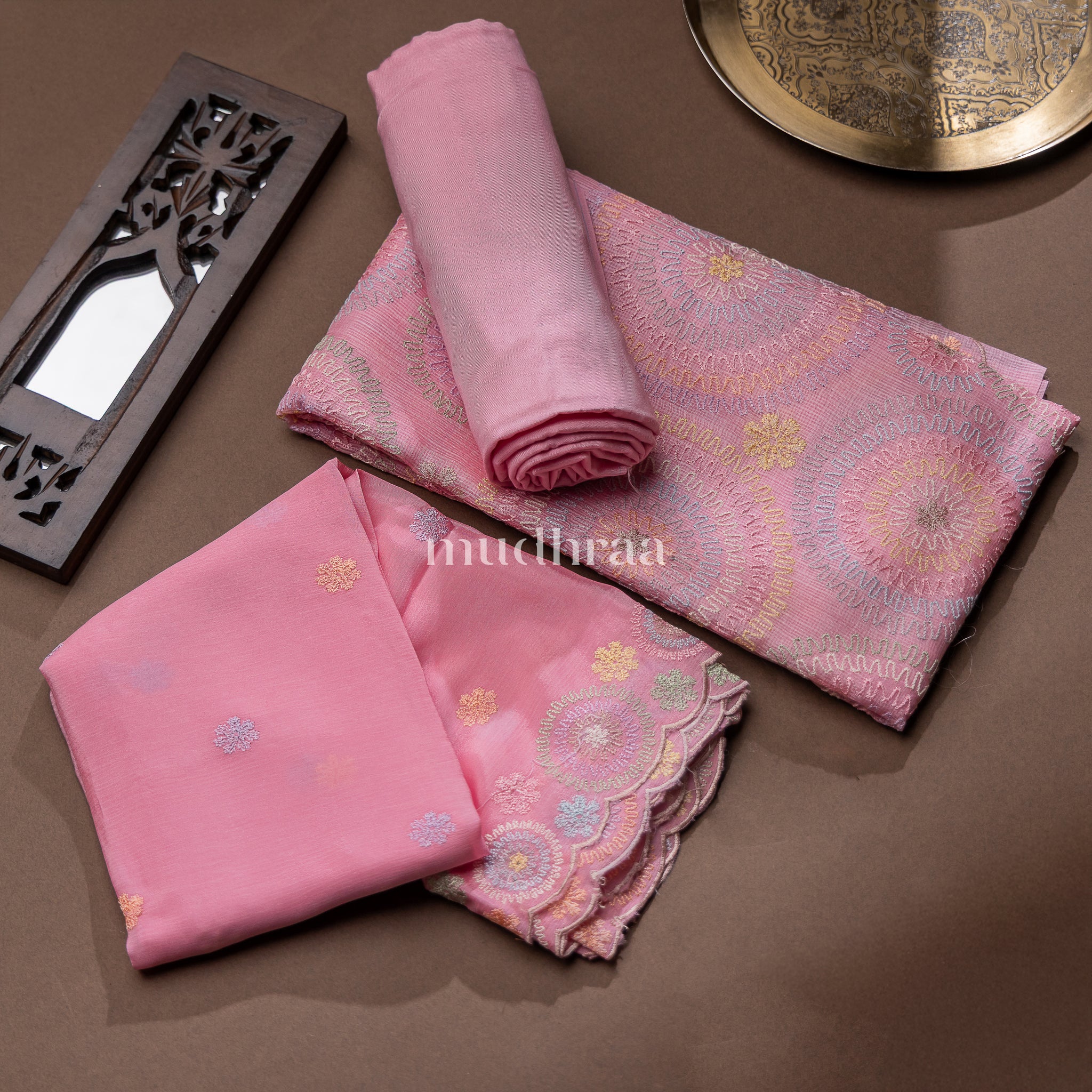 COTTON CANDY KOTA TUSSAR SUIT SET