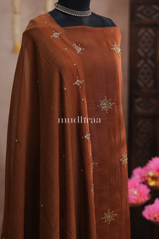 COCOA DUST COTTON SUIT SET