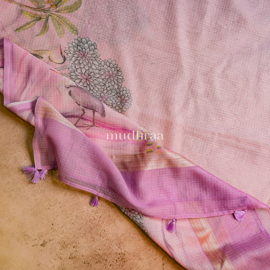 TURKISH PINK EMBROIDERED KOTA COTTON SUIT SET