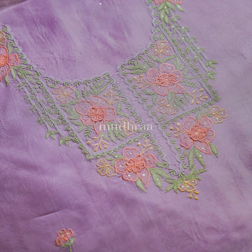 LAVENDER EMBROIDERED KORA SUIT SET
