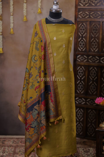GOLDEN DUST WOVEN MOONGA SILK SUIT
