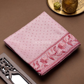 ROSEMILK BANDHANI KANTHA TUSSAR SAREE