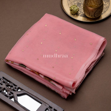 FLAMINGO ORGANZA SEQUIN SAREE
