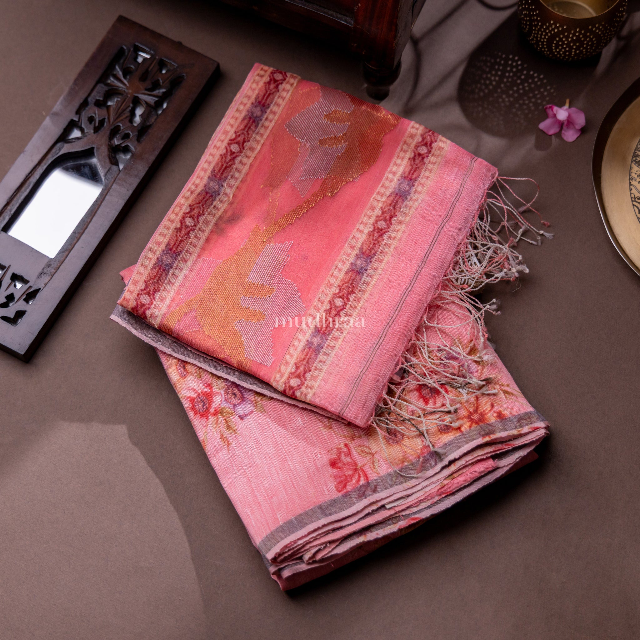 CANDY PINK LINEN SILK SUIT SET