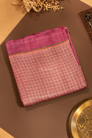 New york Pink pure tussar silk saree