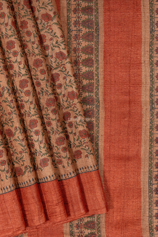 Brown Sugar pure tussar silk saree