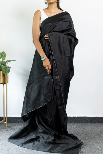 Black Mangalagiri Silk Saree