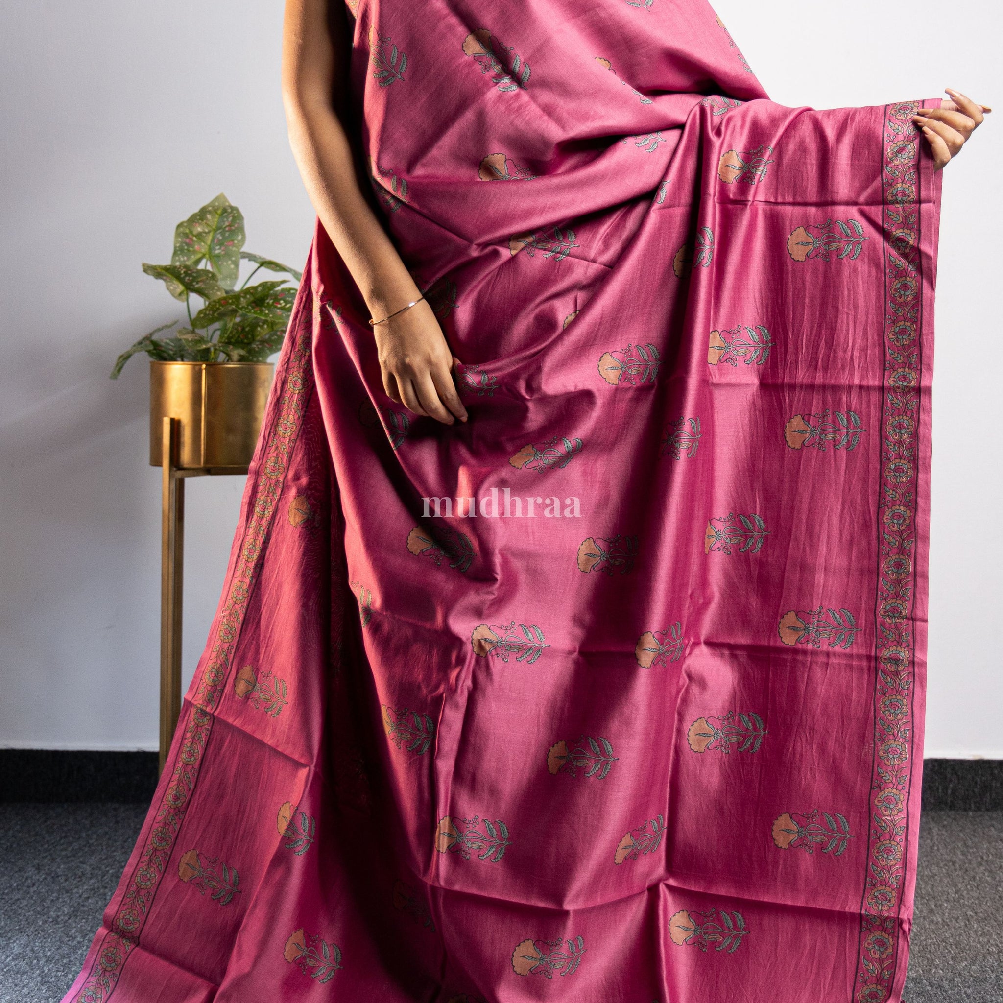 Pink Parfait Chanderi Silk Saree