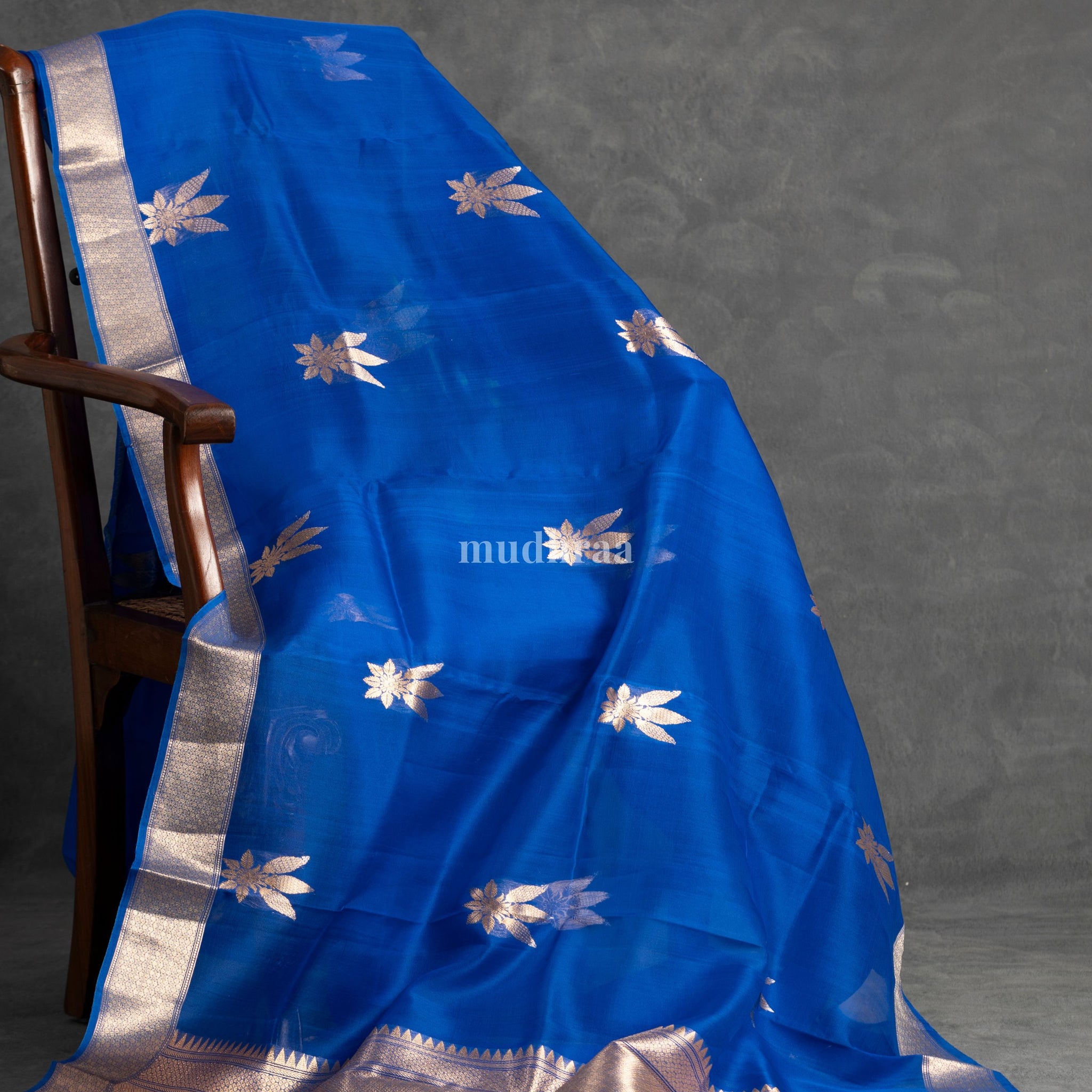 Persian Blue Kora Banarasi Saree