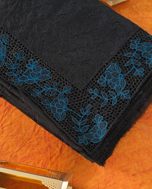 Black and blue Tepchi kota saree