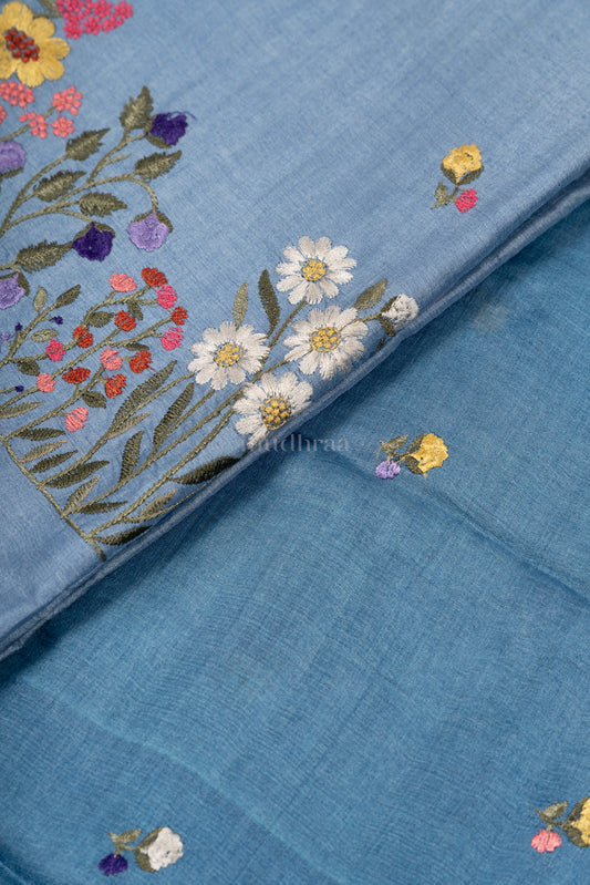 POWDER BLUE TUSSAR SUIT SET