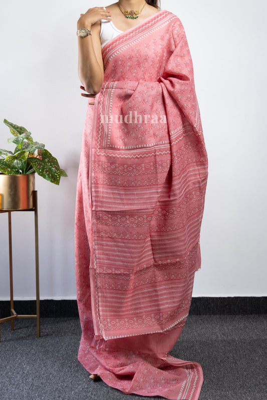 CHERRY BLOSSOM KOTA COTTON SAREE