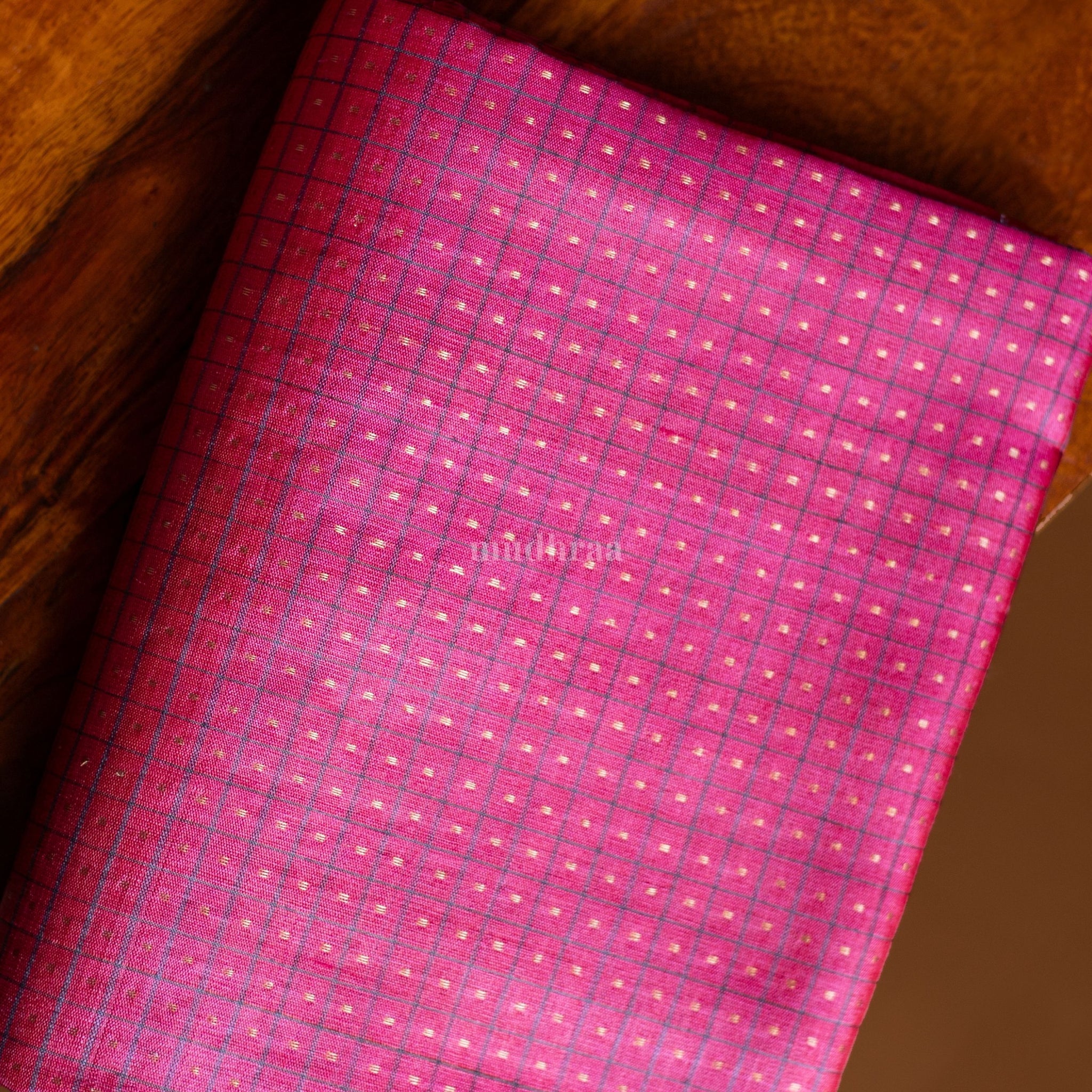 RANI PINK PODI KATTAM KOSA TUSSAR SAREE