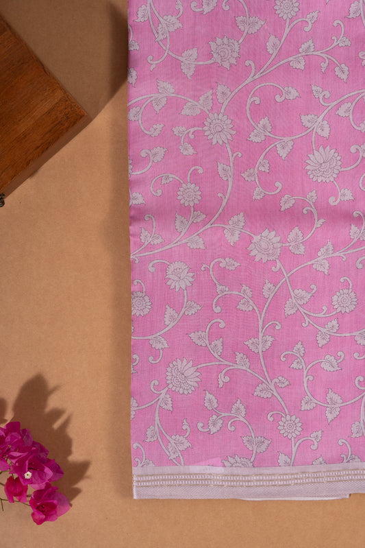 Baby Pink Chanderi Silk Saree